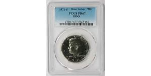 1971 S Kennedy Half Dollar 50C Proof PR 67 PCGS DDO